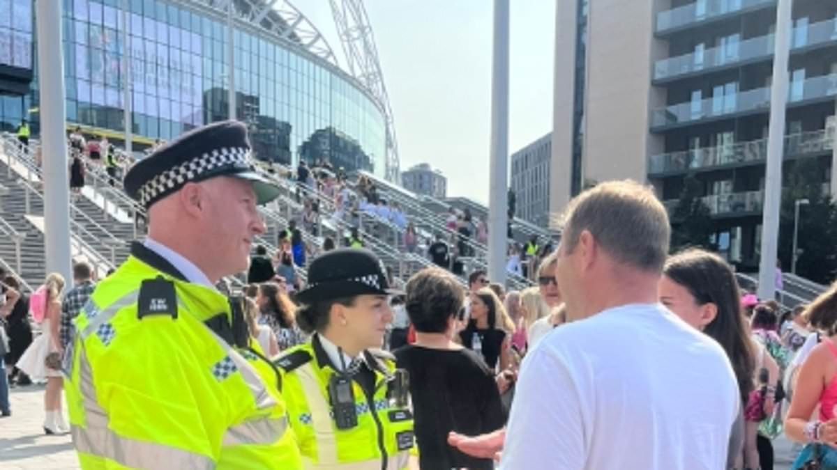 alert-–-police-crack-down-on-the-ticketless-taylorgaters-with-security-stepped-up-following-taylor-swift-terror-plot-as-crowds-build-ahead-of-star’s-third-concert-at-wembley-stadium