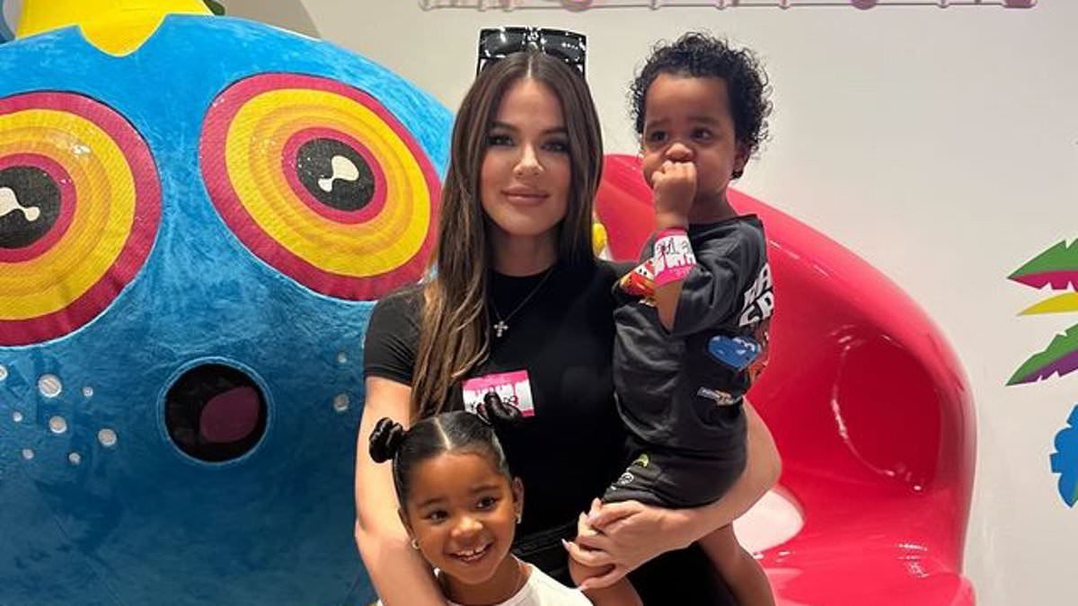 alert-–-khloe-kardashian-treats-daughter-true,-six,-and-son-tatum,-two,-to-fun-at-sloomo-institute-slime-museum