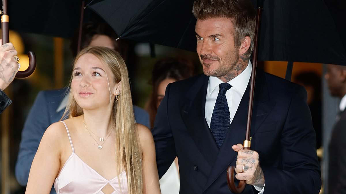 alert-–-victoria-beckham-designed-bespoke-pink-satin-dress-worn-by-teenage-daughter-harper-as-they-make-stylish-entrance-at-paris-fashion-week