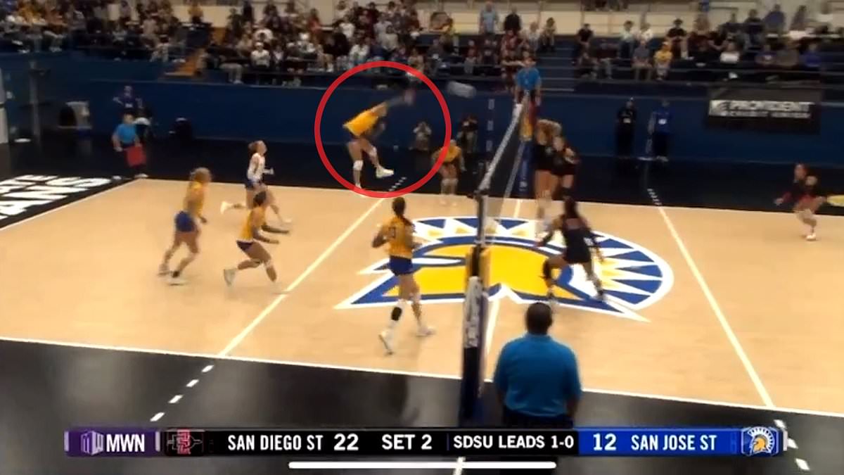 alert-–-moment-controversial-trans-athlete-smashes-volleyball-into-rival’s-face,-sending-her-tumbling-to-floor