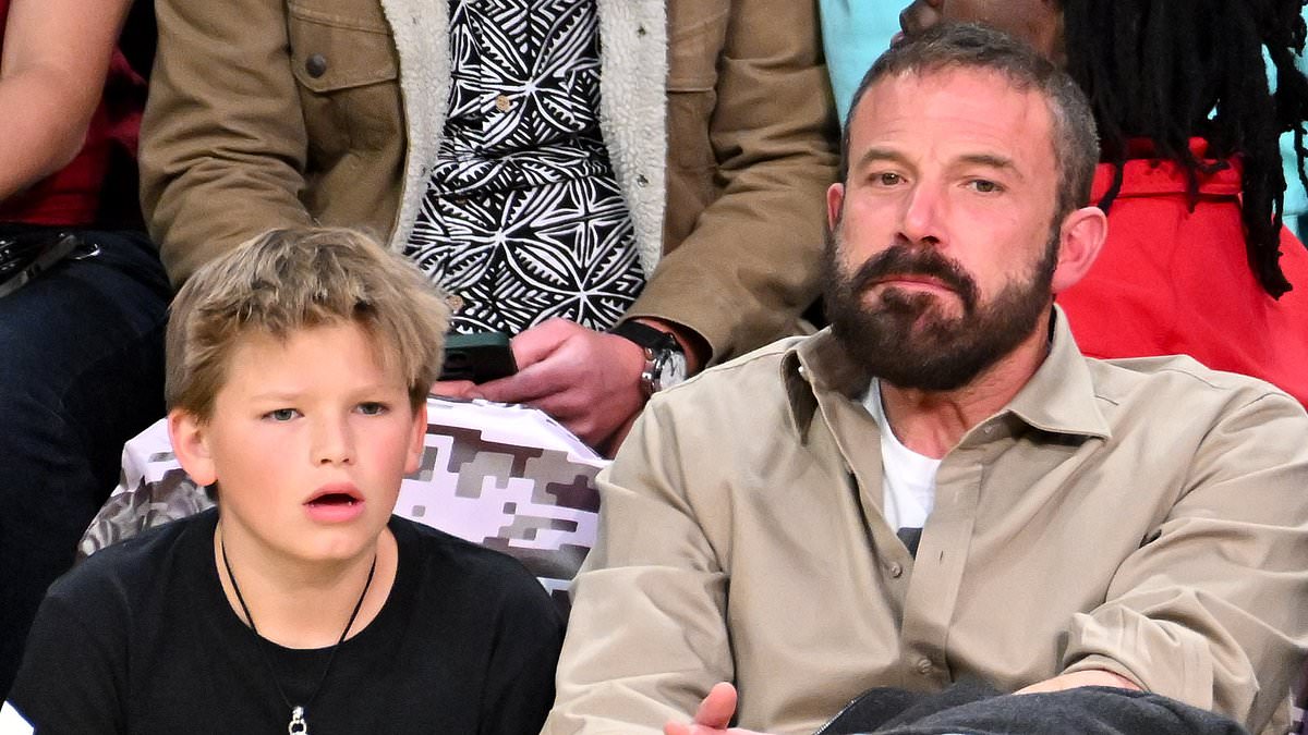 alert-–-ben-affleck-treats-his-son-samuel,-12, to-courtside-seats-at-star-studded-lakers-vs.-raptors-game-in-la