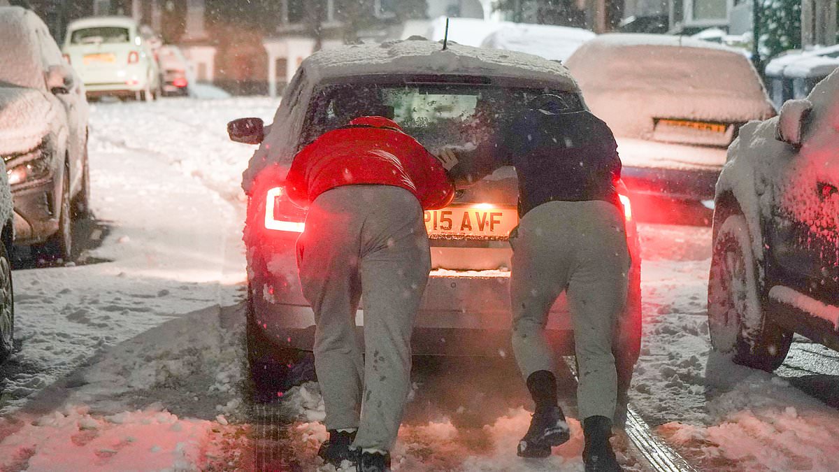 alert-–-snow-hits-britain:-drivers’-cars-get-stuck,-trains-axed-and-commuters-brace-for-disruption-as-uk-gets-its-‘first-taste-of-winter’-–-with-more-yellow-weather-warnings-in-place