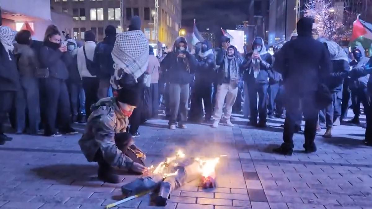 alert-–-violent-clashes-in-montreal-as-anti-israel-protestors-set-cars-ablaze-and-burn-netanyahu-effigy