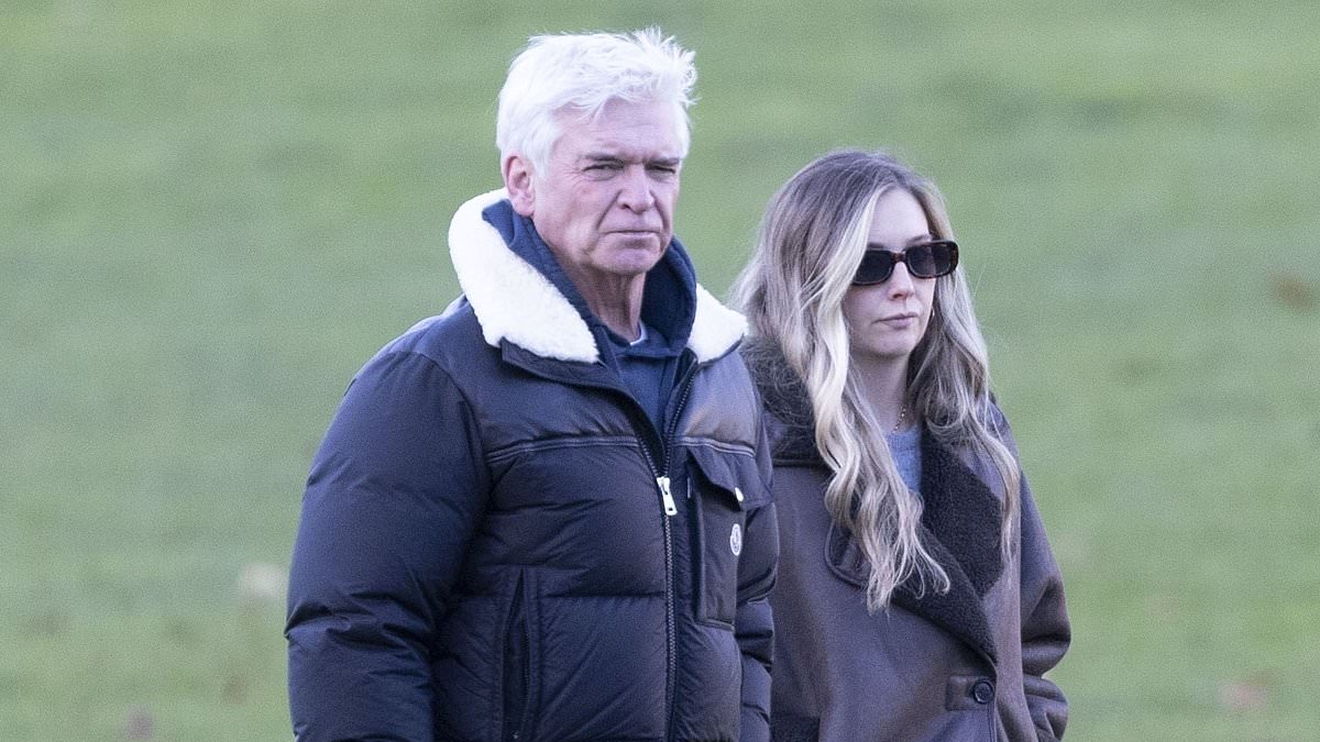 alert-–-phillip-schofield-looks-downcast-as-he-takes-his-dog-alfie-for-a-walk-alongside daughter-molly-after-his-beloved-mother-pat’s-funeral