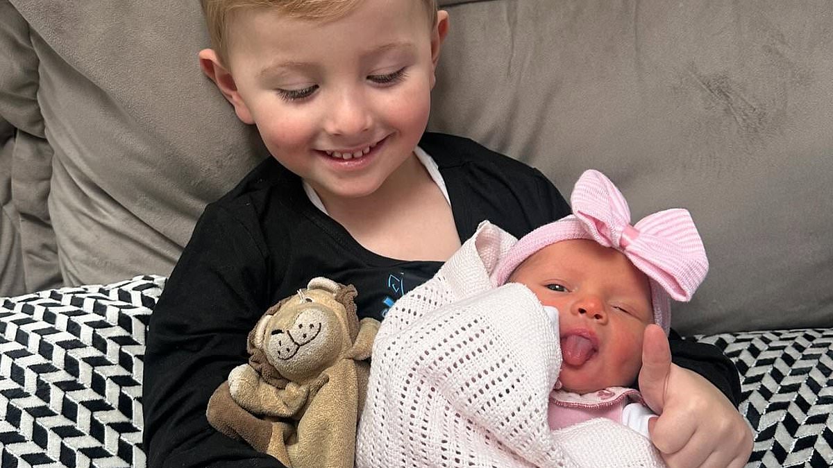 alert-–-georgia-kousoulou-shares-adorable-snap-of-the-moment-her-son-brody,-2,-met-his-baby-sister-gigi-for-the-first-time -–-days-after-star-welcomed-her-second-child-with-tommy-mallet