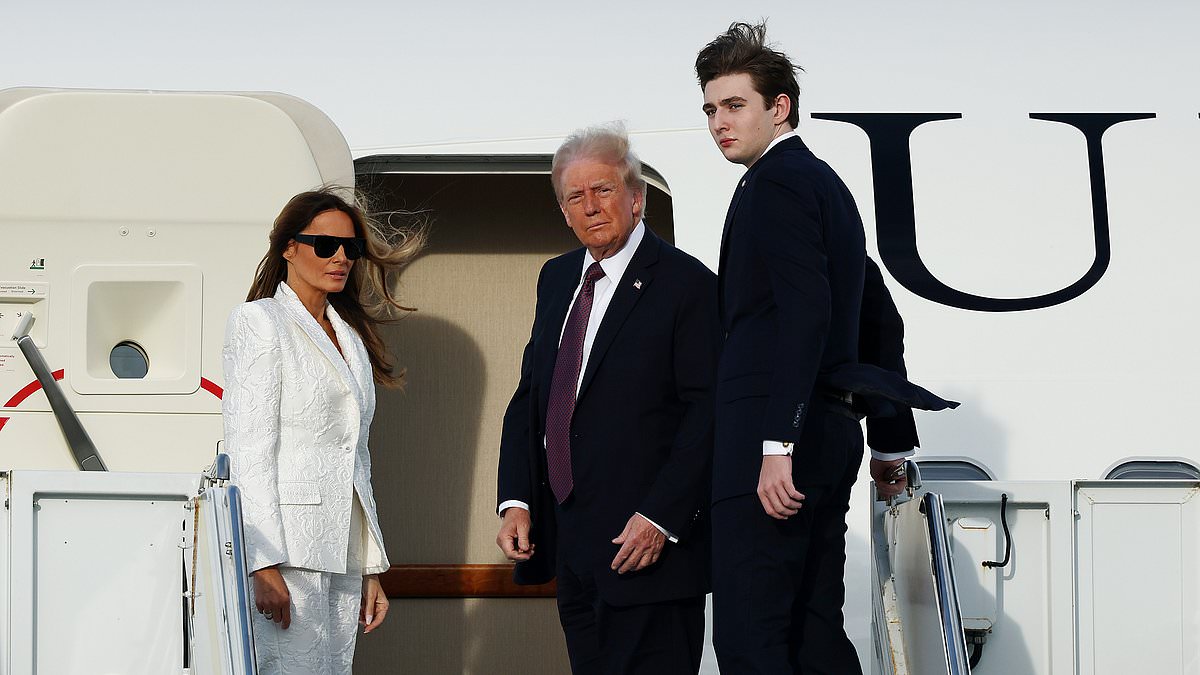 alert-–-trump-heads-for-dc-with-melania-and-barron-to-kick-off-inauguration-festivities-after-jared,-ivanka,-and-eric-catch-a-flight-on-his-plane