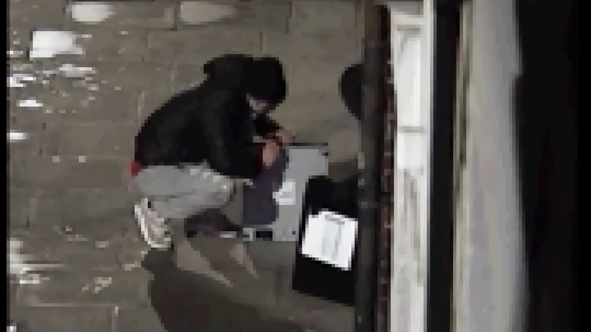 alert-–-moment-bungling-burglars-try-to-smash-open-empty-cash-registers-outside-the-restaurant-they’d-stolen-them-from-–-before-police-arrive-to-catch-them-in-the-act