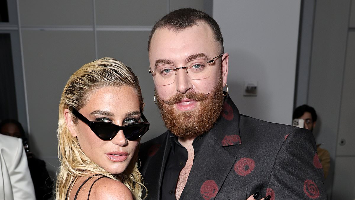 alert-–-kesha-puts-on-a-leggy-display-in-a-lace-mini-dress-as-she-poses-with-a-suave-sam-smith-at-the-unholy-singer’s-boyfriend-christian-cowan’s-new-york-fashion-week-show