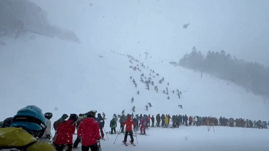 alert-–-fed-up-skiers-resort-to-climbing-up-slopes-for-a-ride-down-because-of-enormous-queues-for-chairlift