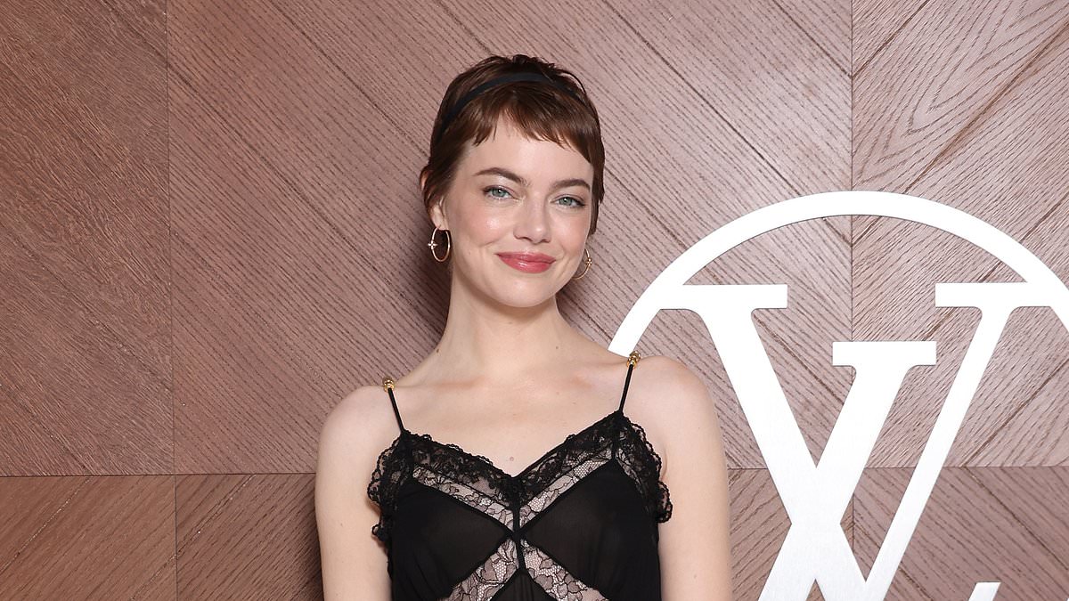 alert-–-emma-stone-puts-on-a-racy-display-in-lacy-cut-out-dress-she-joins-leggy-sophie-turner-and-ana-de-armas-in-leading-a-list-arrivals-at-louis-vuitton-show-during-paris-fashion-week