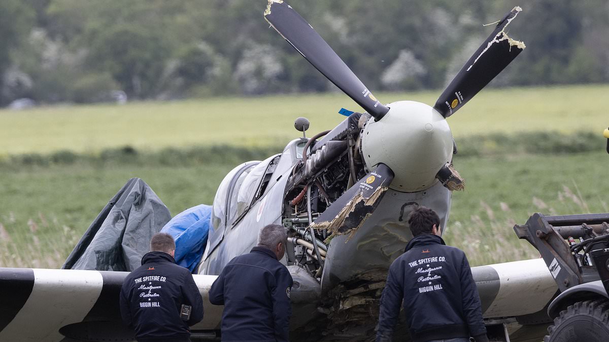 alert-–-seconds-from-death…-but-saved-at-the-final-moment:-eyewitness-reveals-how-hero-spitfire-pilot-spared-two-lives-as-it-crashed-into-field