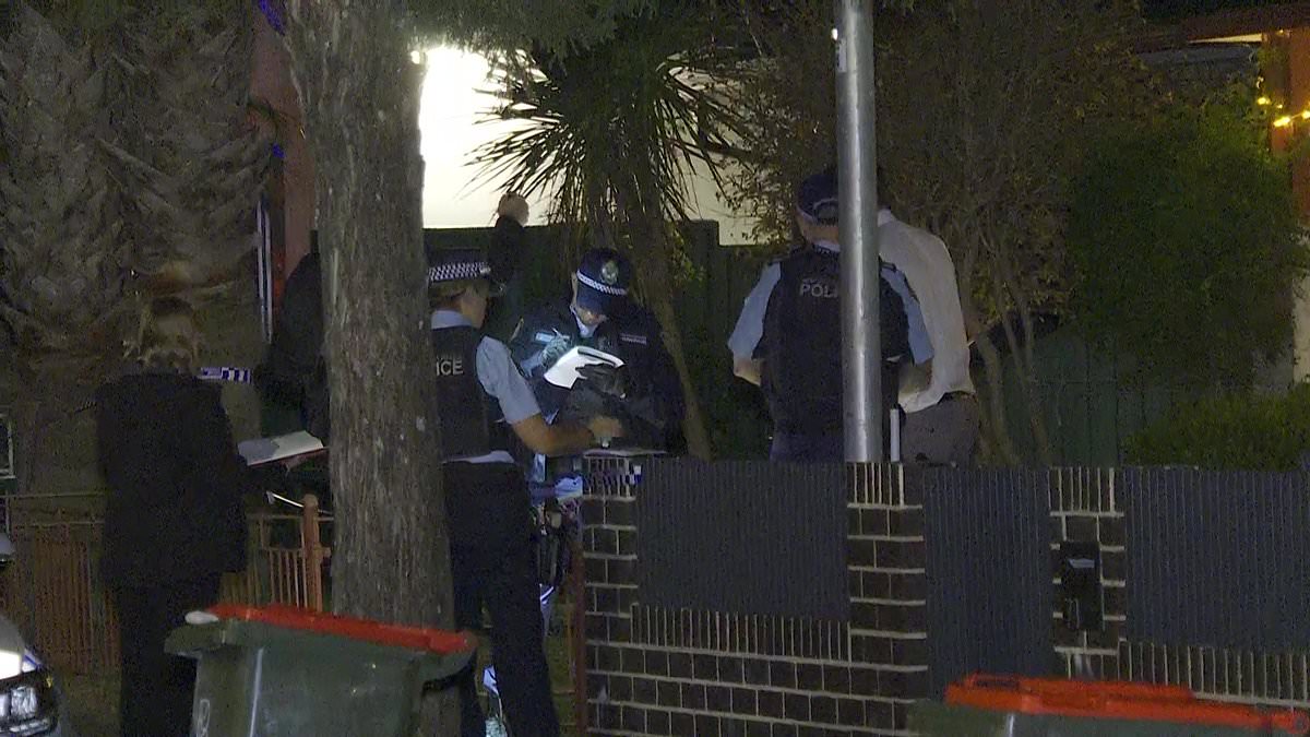 alert-–-police-swarm-a-home-in-sydney’s-inner-west-to-find-a-man-dead-with-stab-wounds-–-as-an-arrest-is-made-at-the-property