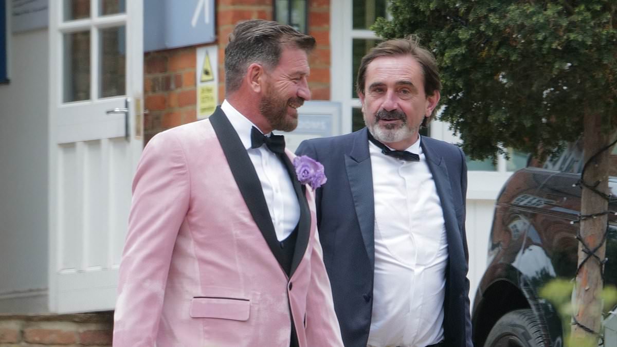 alert-–-nick-knowles-and-katie-dadzie-are-married!-presenter,-62,-ties-the-knot-with-lingerie-boss-bride,-34,-who-stuns-in-quirky-blue-and-white-floral-wedding-dress-during-six-figure-ceremony