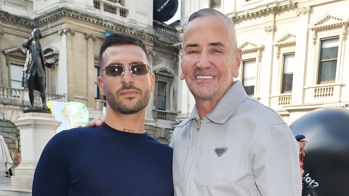 alert-–-dj-fat-tony,-58,-looks-loved-up-with-new-husband-stavros-agapiou,-32,-as-they-make-first-public-appearance-at-royal-academy-of-arts-summer-exhibition-party-after-lavish-wedding