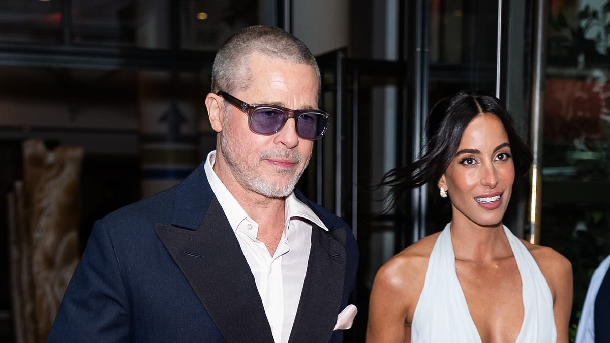 alert-–-brad-pitt’s-girlfriend-ines-de-ramon-dons-risque-bridal-inspired-ensemble-at-glitzy-f1-premiere