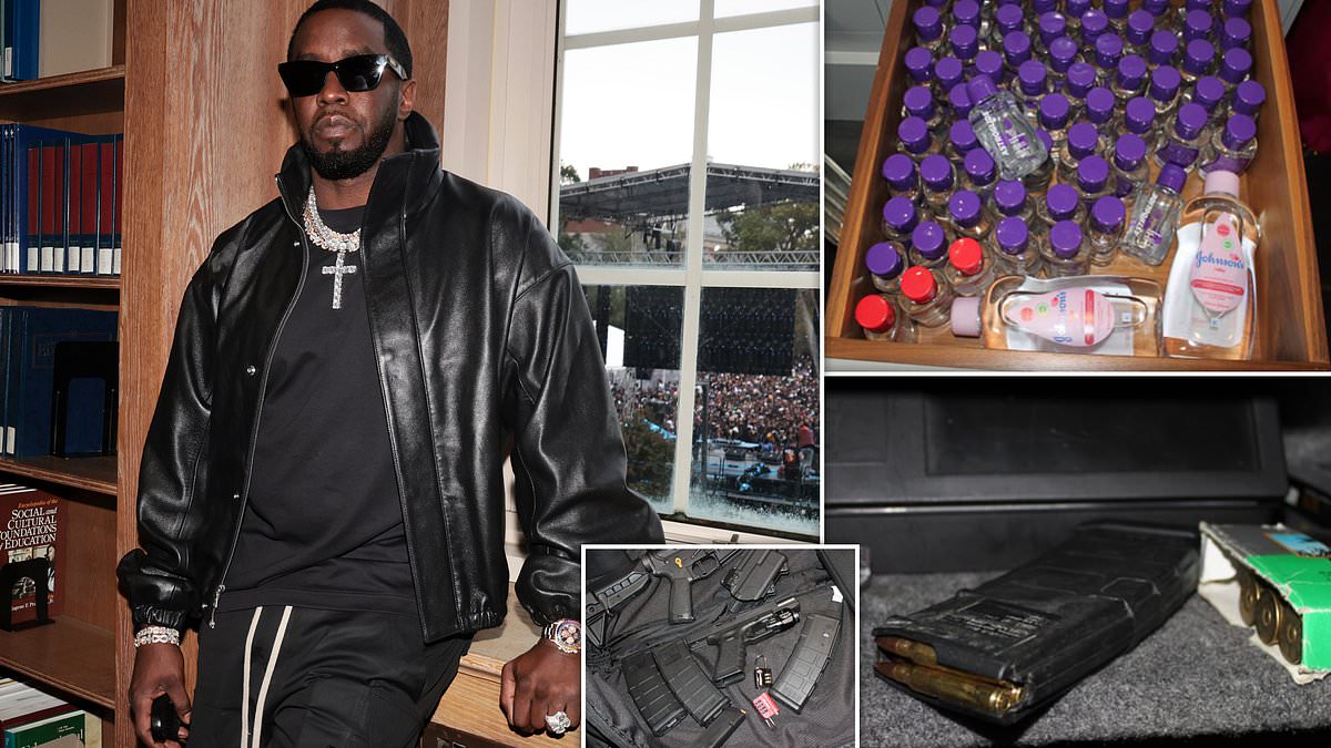 alert-–-disturbing-new-images-from-diddy’s-home-show-cache-of-guns,-bullets,-and-mountains-of-baby-oil