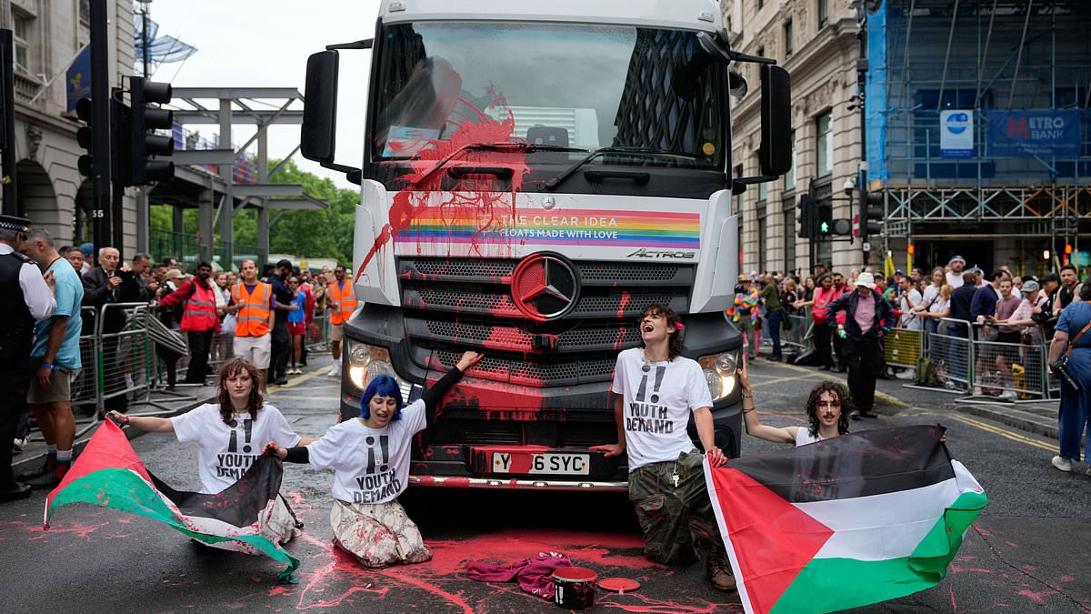 alert-–-pro-palestine-activists-disrupt-london-pride-parade-as-they-cover-float-with-red-paint-day-after-palestine-action-were-banned